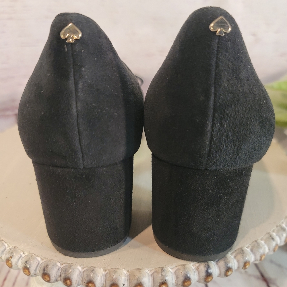 Kate Spade New York Benice Black Suede Women's Pump Shoes Size 10M - Picture 9 of 13